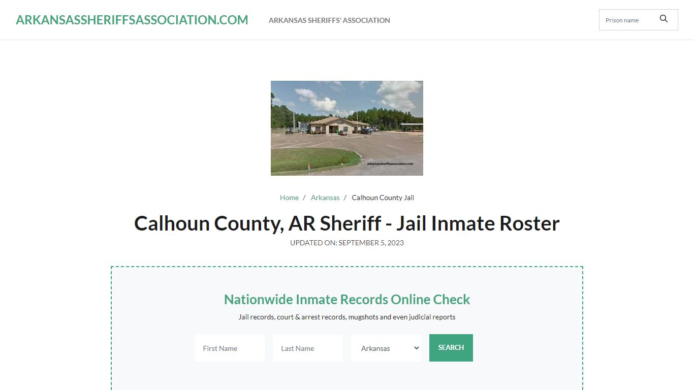 Calhoun County, AR Sheriff - Jail Inmate Roster